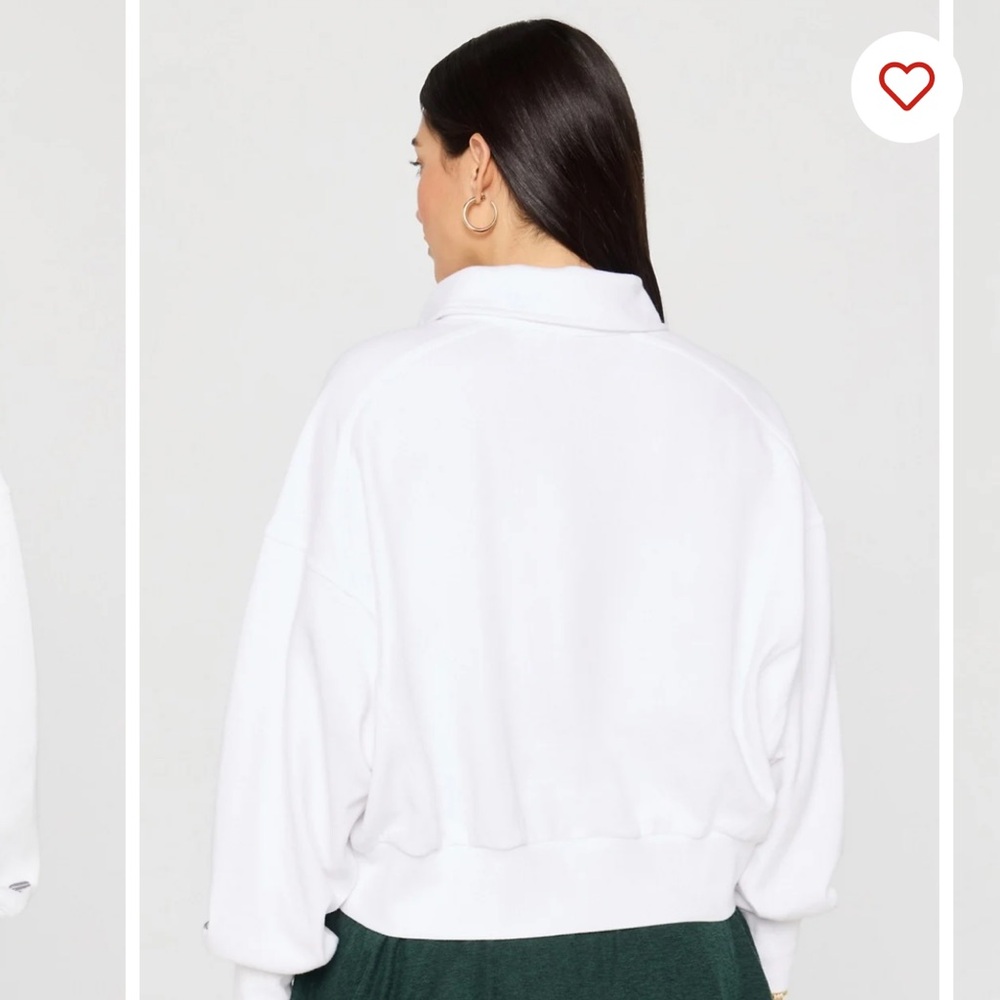 Fabletics Year Round Terry Sweatshirt Women's Whi… - image 2